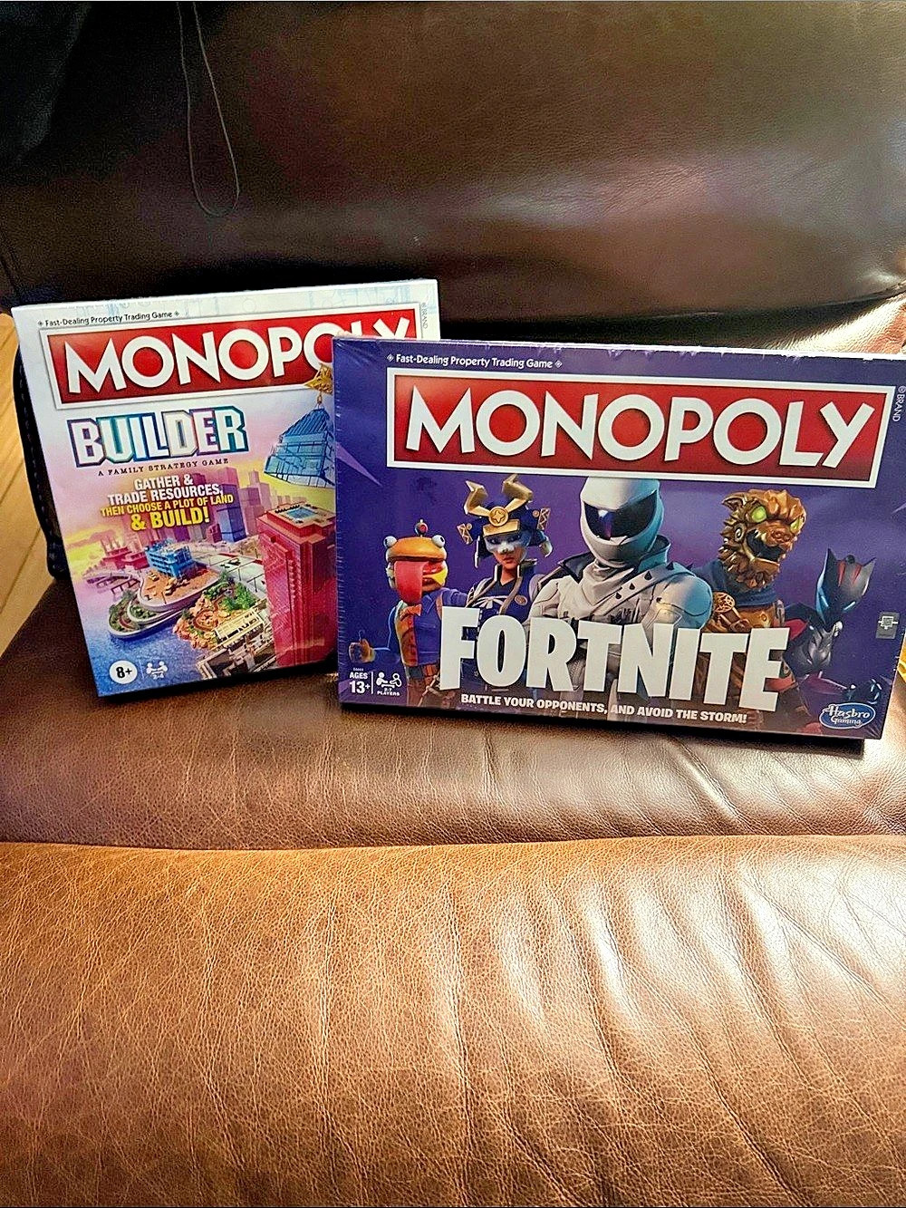 Brand New unopened Monopoly Builder and Monopoly Fortnite Board Games Set